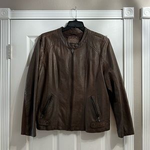 Faux Leather Jacket XXL